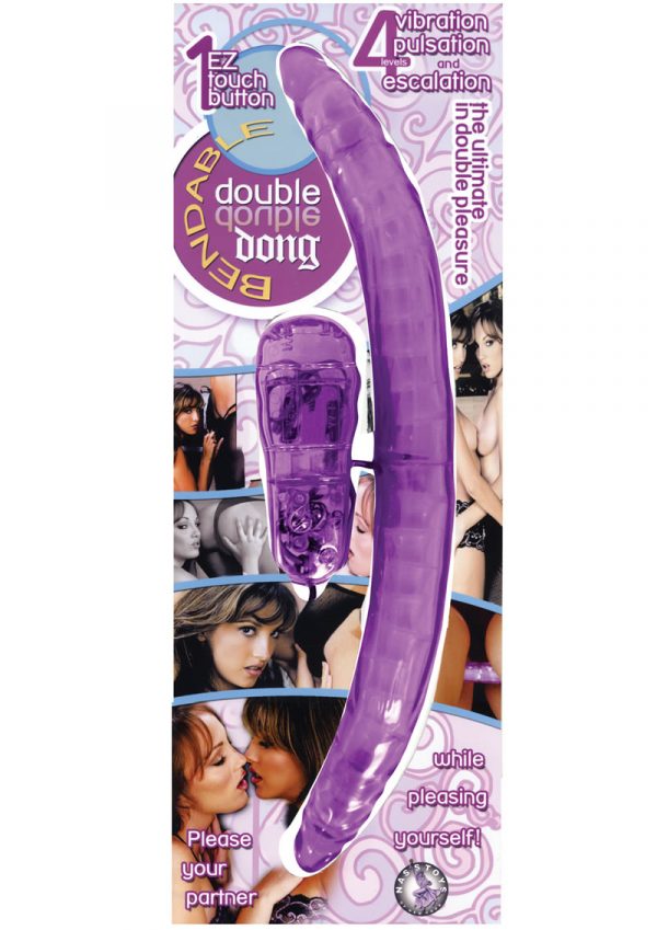 Bendable Double Dong Vibrator Multispeed Lavender