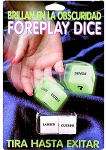 Glow In The Dark Foreplay Dice Spanish Version