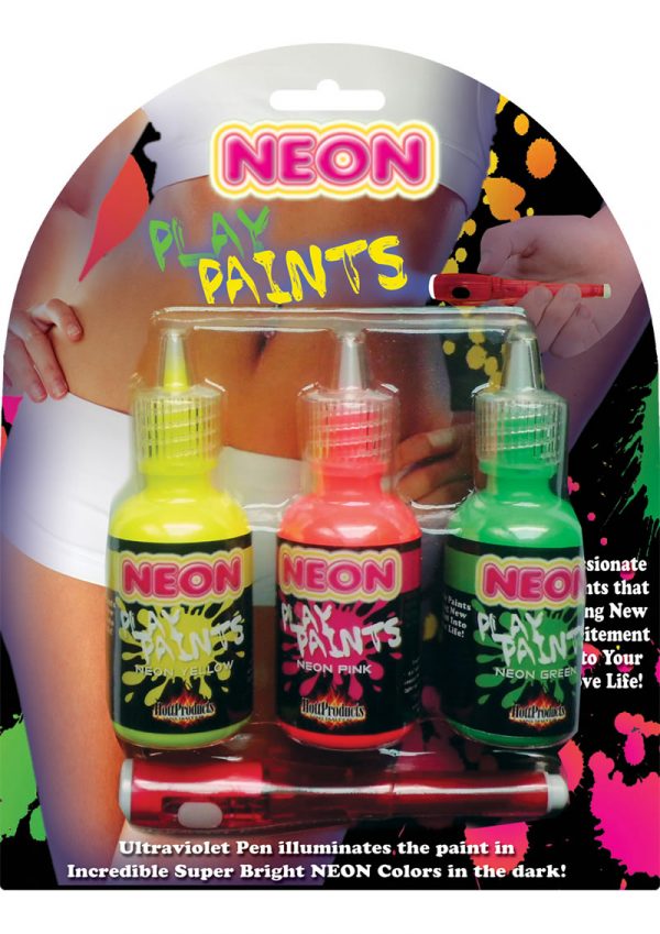 Neon Play Paints Assorted Colors 3 Each Per Pack