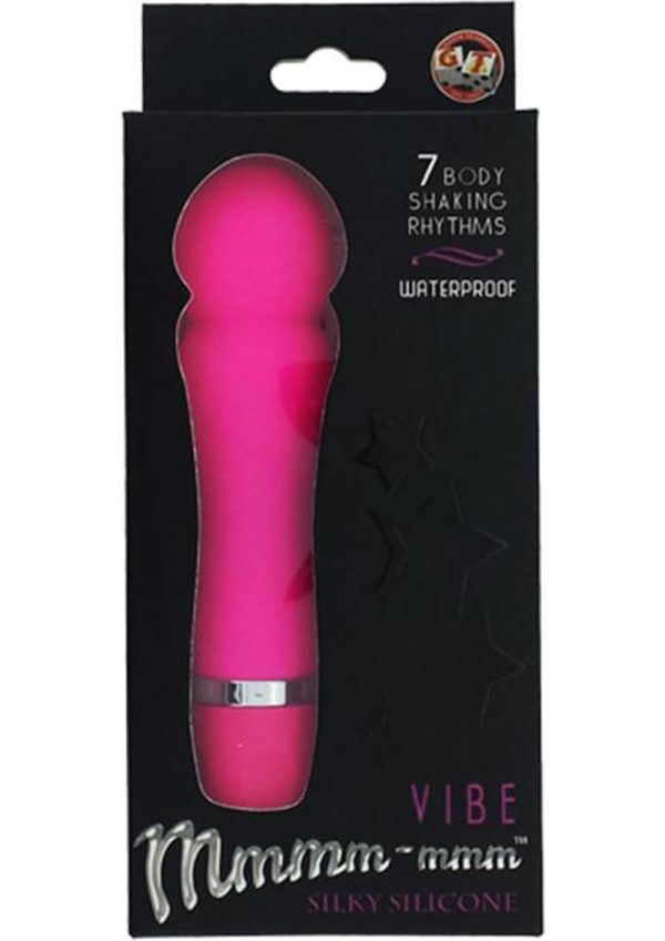 Mmmm mmm Silicone Pop Vibe Waterproof Pink