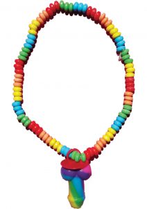 Rainbow Pecker Canky Necklace