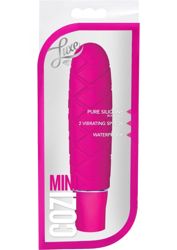 Luxe Cozi Mini Silicone Vibe Waterproof Fuchsia 4.75 Inch