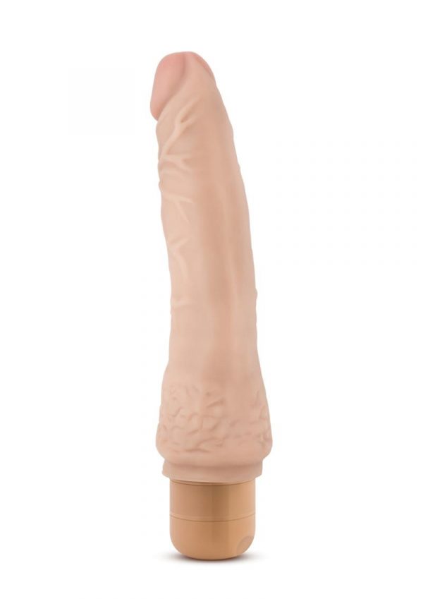 Dr. Skin Cock Vibe 07 Realistic Vibrator Showerproof Beige 8.5 Inch