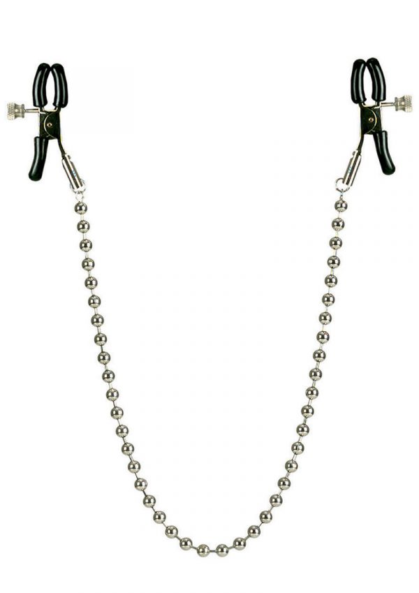 Nipple Clamps with Silver Chain Non Piercing