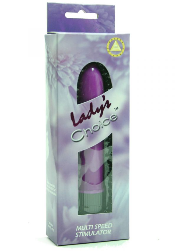 LADYS CHOICE 5 INCH PLASTIC VIBRATOR LAVENDER