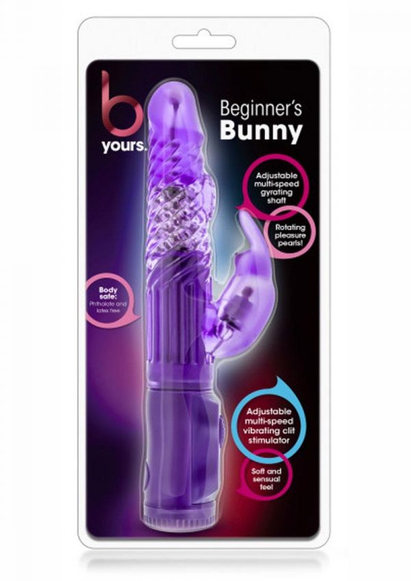 B Yours Beginners Bunny Rabbit Purple 8.75 Inch