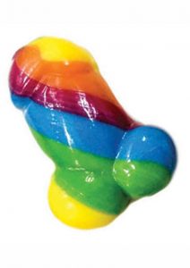 Rainbow Pecker Bites Hard Candy Fruit Flavor 16 Wrapped Pieces Per Bag