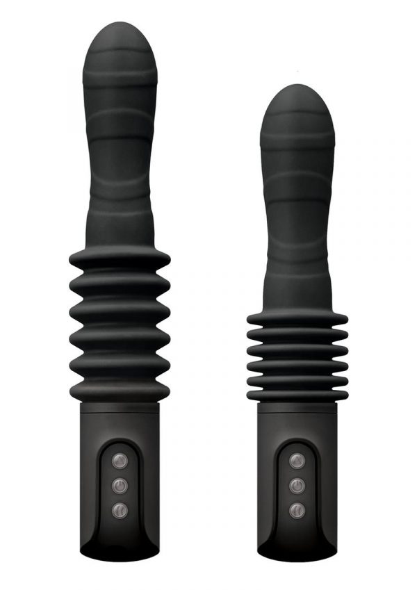 Renegade Deep Stroker Rechargeable Thrusting Vibrating Wand - Black