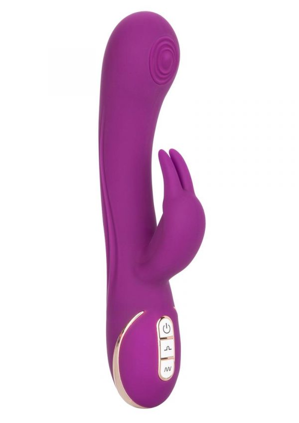 Jack Rabbit Signature Silicone Thumping Rabbit Vibrator Multi Function USB Rechargeable Waterproof Purple