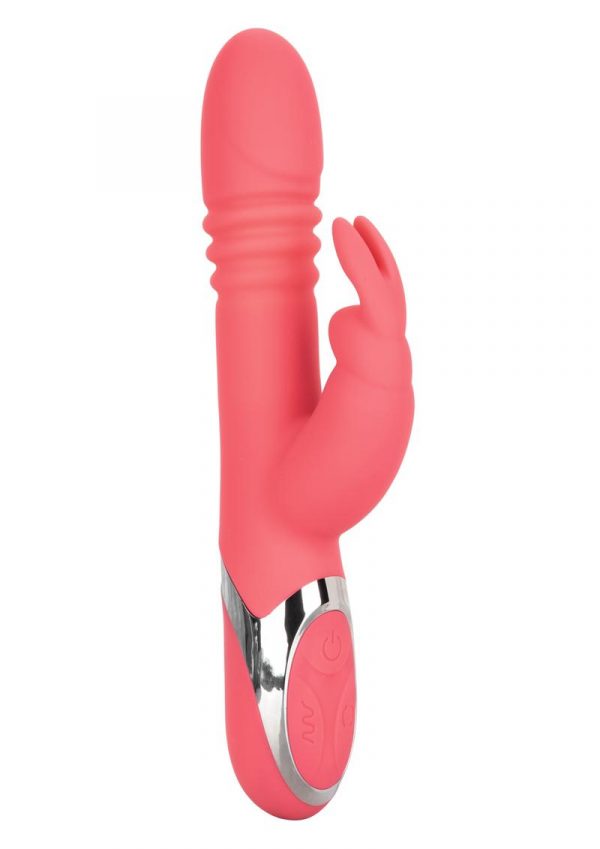 Enchanted Exciter Vibrator Thrusting Silicone Rechargeable Waterproof Pink