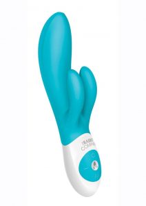 The Rumbly Rabbit Rechargeable Silicone Rabbit Vibrator - Blue