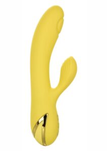 California Dreaming San Diego Seduction Rechargeable Silicone Rabbit Vibrator - Yellow