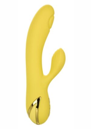 California Dreaming San Diego Seduction Rechargeable Silicone Rabbit Vibrator - Yellow